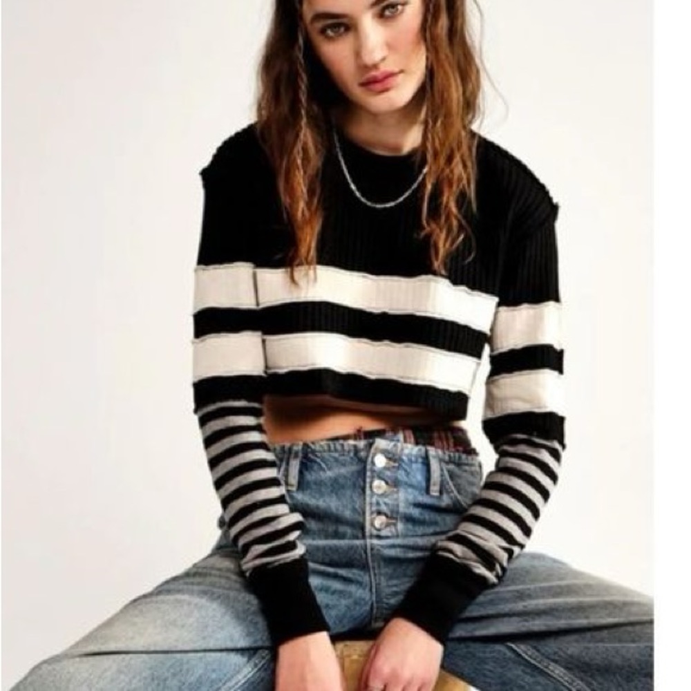 Free People Crop Shirt